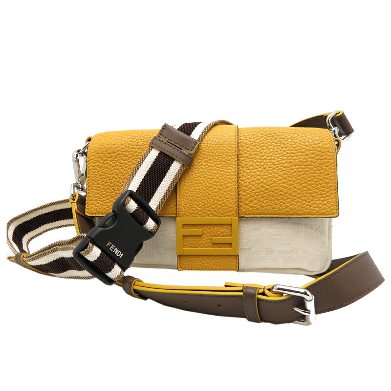 【FENDI】バゲット ベージュ イエロー ペカンストライプ カーフ 楽天市場】フェンディ(カラーイエロー)(ショルダーバッグ