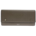 【飯能本店】 セリーヌ ラージ フラップ マルチファンクション レディース・メンズ 長財布 101673AFE.0950 レザー グレー系 DH86510【大黒...