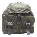 【飯能本店】 プラダ レディース・メンズ リュック・デイパック ナイロン カーキ(グリーン系) DH86746【大黒屋質店出品】 【中古】【送料無料】【店頭受取...