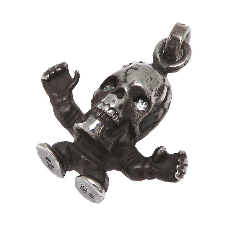 【銀座店】 クロムハーツ SV925 フォティ 2P ダイヤモンド レディース・メンズ チャーム シルバー925 DH86821【大黒屋質店出品】 【中古】【送...