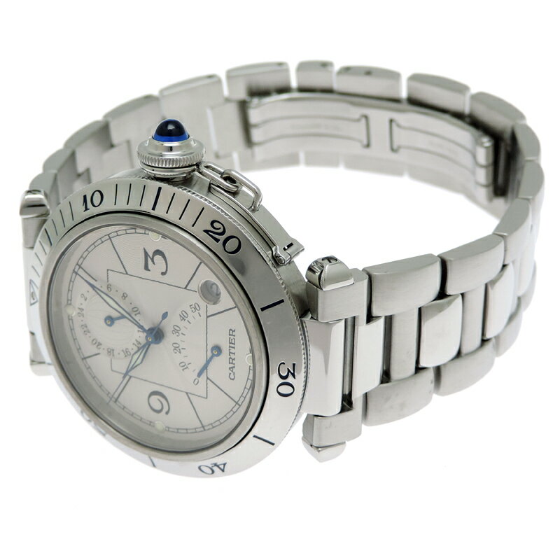 【銀座店】 カルティエ パシャ 38MM パワーリザーブ メンズ 腕時計 W31037H3 DH86860【大黒屋質店出品】 【中古】【送料無料】【店頭受取対応商品】