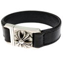 【銀座店】 クロムハーツ CHプラス ハーネス クラスプ 7インチ レディース・メンズ ブレスレット シルバー925 ブラック DH86946【大黒屋質店出品】...