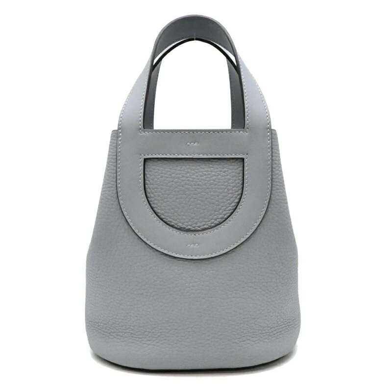 【銀座店】 エルメス 未使用品 インザループ 18 K刻印 2025年製 シルバー金具(パラジウム) レディース ハンドバッグ トリヨンクレマンス グリパイタン(グレー系） DH88516【大黒屋質店出品】 【中古】【送料無料】【店頭受取対応商品】のサムネイル