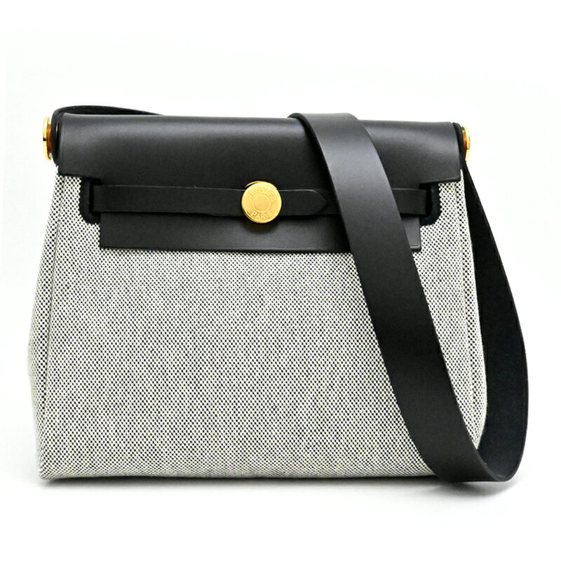 【銀座店】 エルメス エールバッグ ジップ ミニ W刻印 2024年製 ゴールド金具 レディース ハンドバッグ トワルミリタリー エクリュ/ノワール DH88547【大黒屋質店出品】 【中古】【送料無料】【店頭受取対応商品】のサムネイル