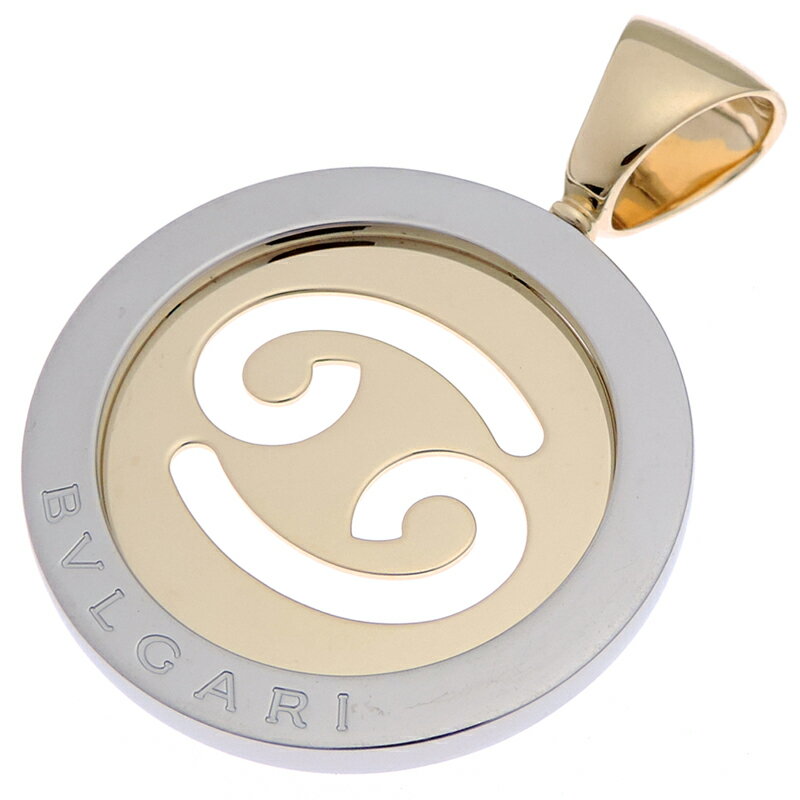 【銀座店】 ブルガリ トンド キャンサー ( 蟹座 ) レディース ペンダントトップ 750イエローゴールド DH89348【大黒屋質店出品】 【中古】【送料無...