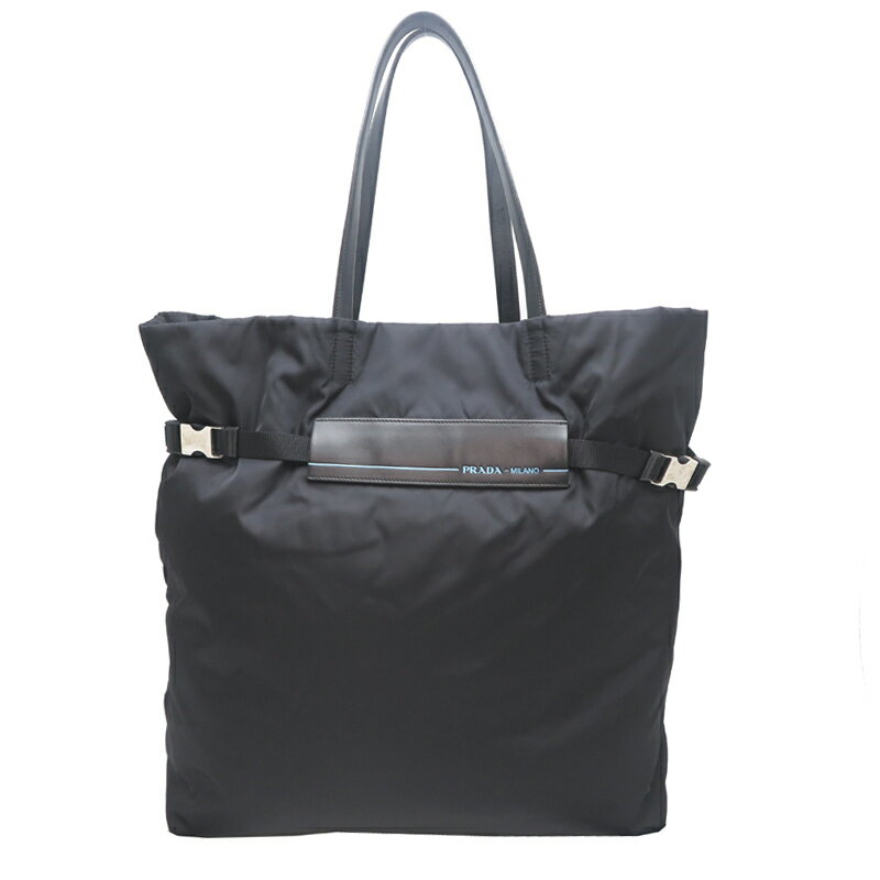 【飯能本店】 プラダ レディース・メンズ トートバッグ 1BG196 ナイロン ブラック系 DH89976【大黒屋質店出品】 【中古】【送料無料】【店頭受取対応商品】(4)