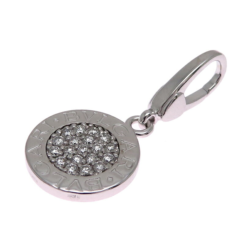 【飯能本店】 ブルガリ ブルガリブルガリ ダイヤモンド レディース・メンズ チャーム 750ホワイトゴールド DH90305【大黒屋質店出品】 【中古】【送料無...