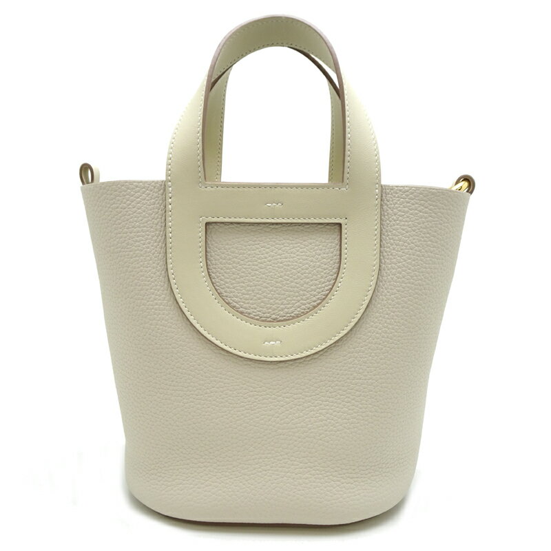 【銀座店】 エルメス インザループ 18 W刻印 2024年製 ゴールド金具 レディース ハンドバッグ トリヨンクレマンス クレ(ベージュ系） DH90394【大黒屋質店出品】 【中古】【送料無料】【店頭受取対応商品】のサムネイル