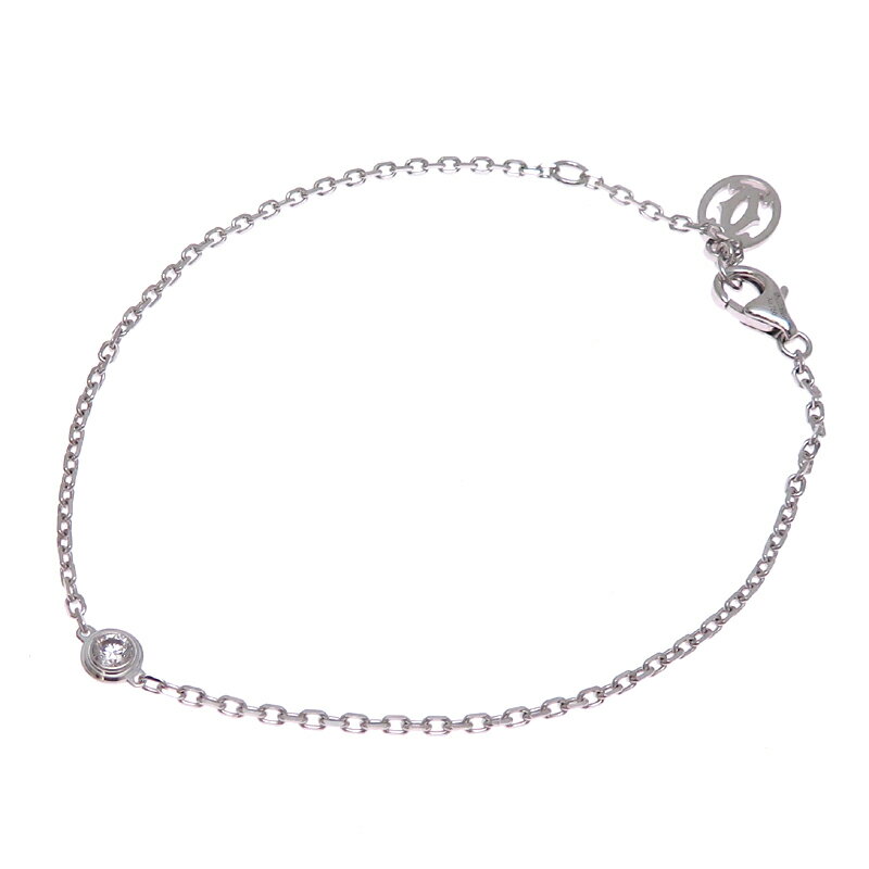 【銀座店】 カルティエ ダムール レディース ブレスレット B6063117 750ホワイトゴールド DH90448【大..