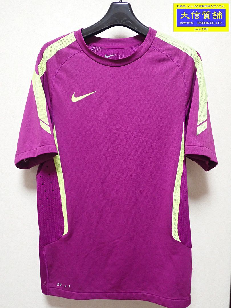 NIKE ナイキ DRI-FIT 半袖 クルーネック メンズ Tシャツ S パープル 中古B【中古】 ...