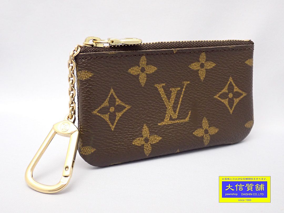 LOUIS VUITTON ルイヴィトン モノグラム 小銭入れ兼用キーケース ポシェットクレ M62650 CA0013 中古B 【中古】【大信質舗】【質屋出店】管理番号：A-7866