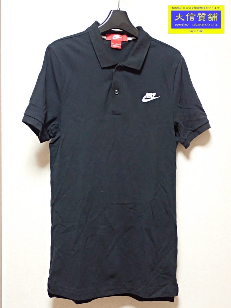 NIKE GRAND SLAM SLIM ナイキ ポロシャツ 727331-010 半袖 メンズM ブラック 中古B【中古】【大信質舗】【質屋出店】管理番号：A-8363