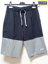 FILA フィラ ハーフパンツ FM6053 ソフトストレッチ生地 メンズM ブラックxグレー 中古B+【中古】【大信質舗】【質屋出店】管理番号:A-8373