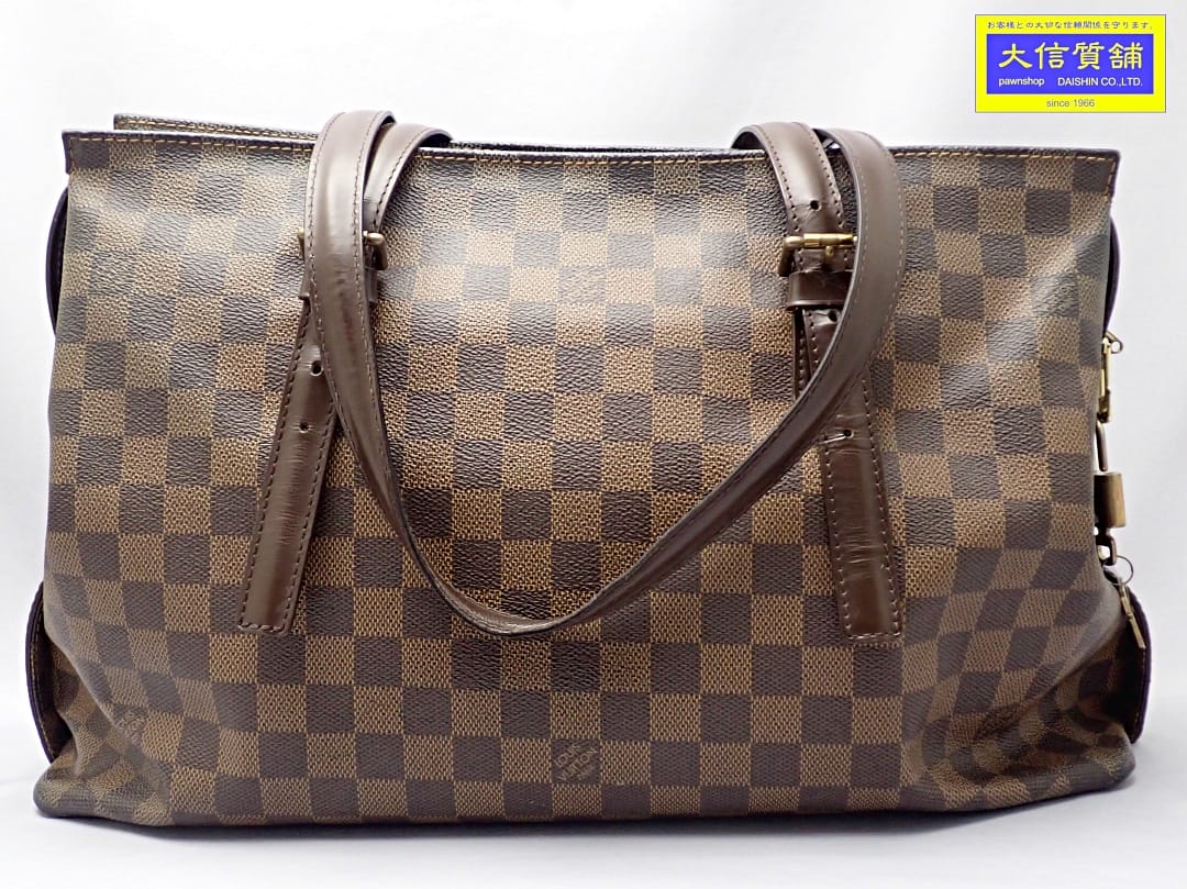 LOUIS VUITTON ルイ ヴィトン ダミエ ショルダーバッグ チェルシー N51119 TH3007 替えベルト付き 中古B【中古】【大信質舗】【質屋出店】管理番号：A-8390