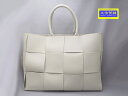 BOTTEGA VENETA ボッテガ ヴェネタ マキシイントレチャート アルコトートラージ 45cm オフホワイト メンズ 中古A【中古】【大信質舗】【質屋出...