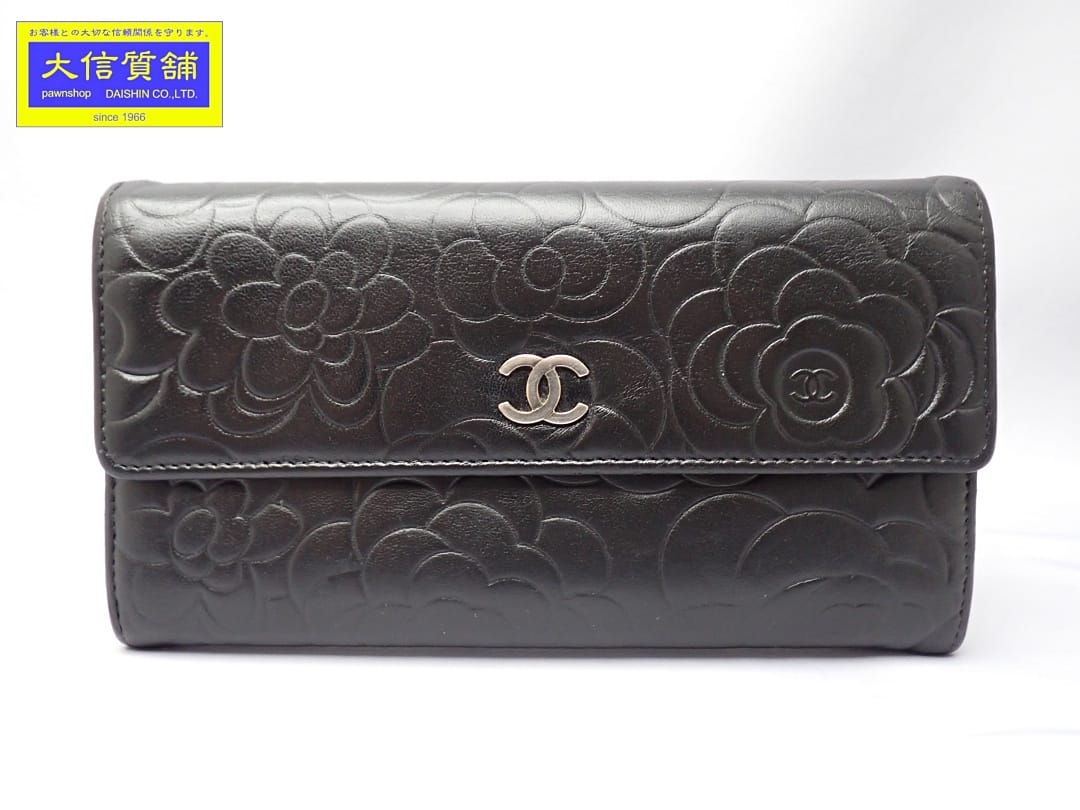 楽天市場】シャネル カメリア 二つ折り財布の通販