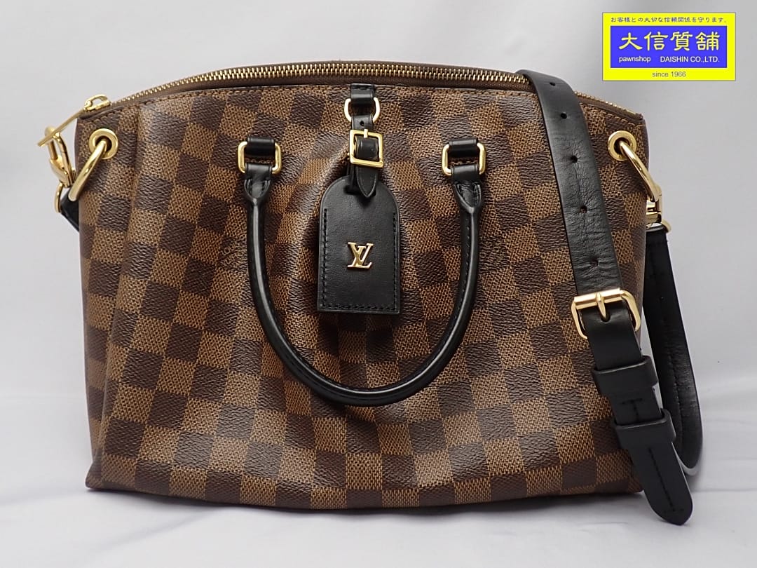 Rakuten - LOUIS VUITTON ルイ ヴィトン ダミエ オデオン トート PM N45282 2WAYショルダーバッグ ハンドバッグ 中古B+【中古】【大信質舗】【質屋出店】管理番号：A-9077