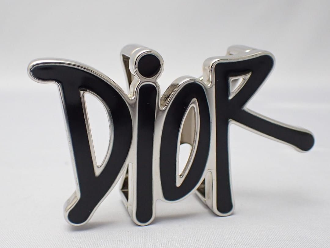 大信質舗楽天市場店のDIOR×SHAWN STUSSY ディオール ショーン ステューシー ロゴベルトバックル 35mm 中古A-【中古】【大信質舗】【質屋出店】管理番号：A-9119｜アングル2