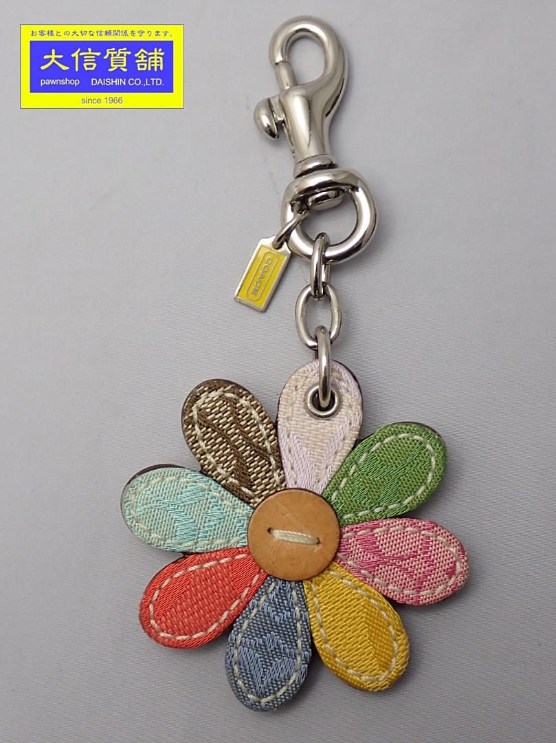 楽天市場】coach フラワー チャームの通販