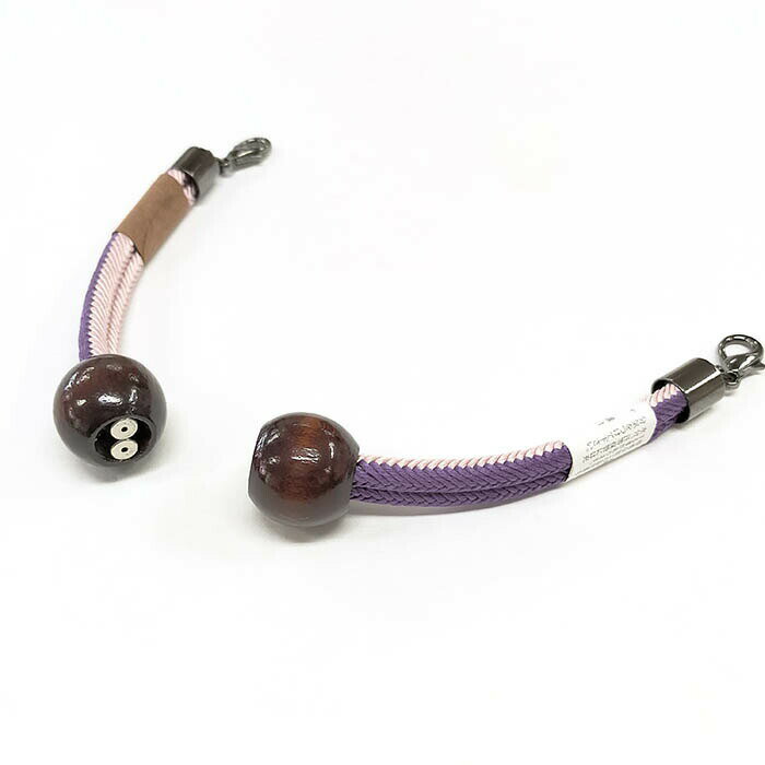 【ショップ評価★5ありがとう♪】着物だいやす 065■男性用羽織紐■マグネット　翠嵐工房　王冠　日本製　男性用小物　リバーシブル　ゆるぎ　薄色×桔梗色【正絹】【和装小物】【送料無料】【新品】