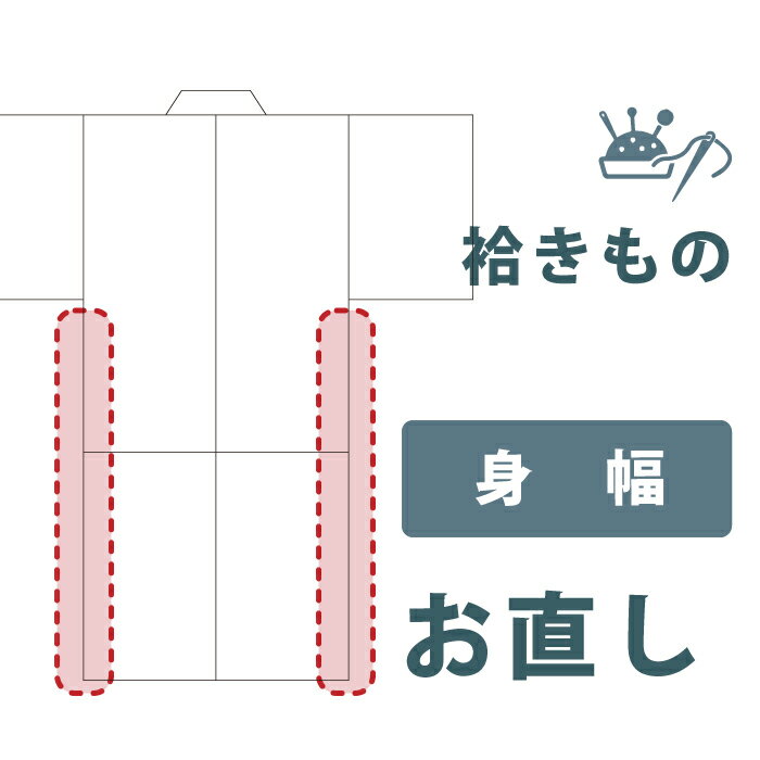 Rakuten - 【着物だいやす 】加工サービス■身幅直し（袷）＜当店お買上げ商品のみ対応＞【送料無料】