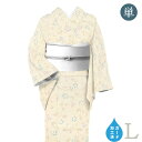 着物だいやす 837■小紋■単衣 丹後ちりめん 更紗 身長サイズ:L【正絹】【仕立て上がり着物】ガード加工【送料無料】【新品】