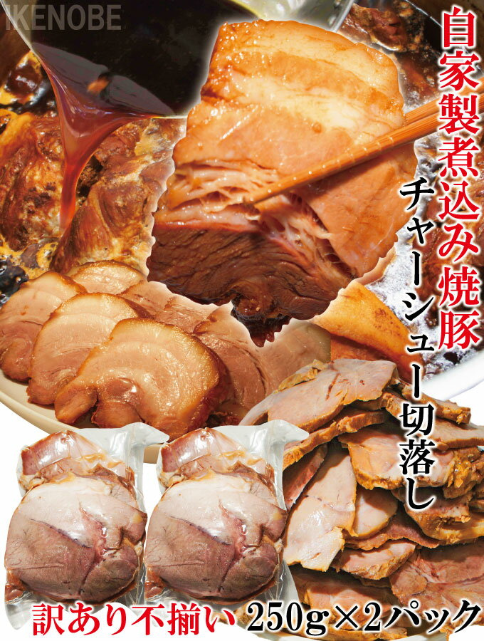【お試し価格】自家製煮込み焼豚チャーシュー訳あり不揃い　たれ付　500gのサムネイル
