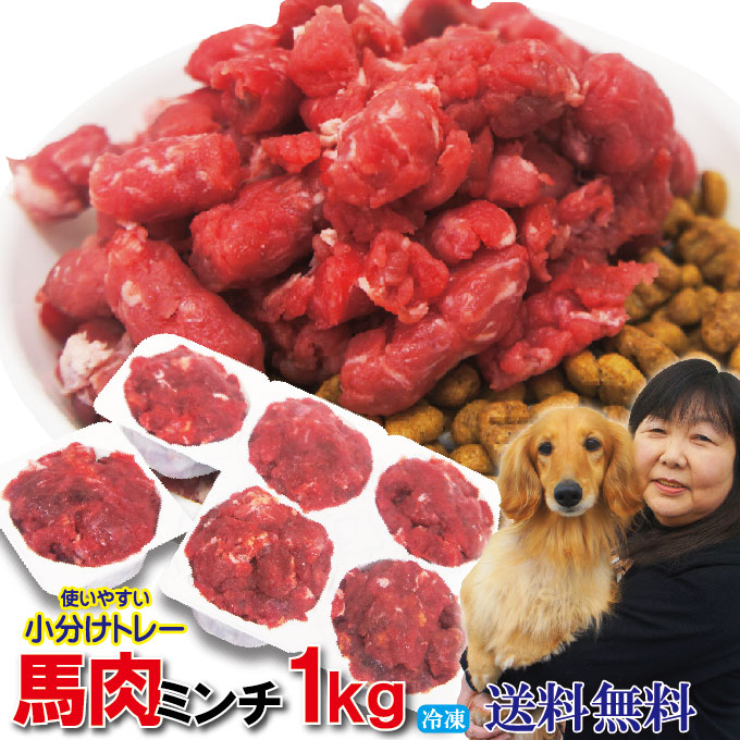 【送料無料】馬肉粗挽きミンチ肉　