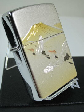 ジッポーライター: Zippo 電鋳板 【 鶴 富士 】 200FB デンチュウバン ▲ 富士山 ▲ // つる ふじ // ツル フジサン フジ山 ★綺麗!!★ 【あす楽対応】 【楽ギフ_包装】 【父の日】 【母の日】 【ジッポ】 【ジッポー】 【ライター】 【ダルマヤ】 送料無料 送料込