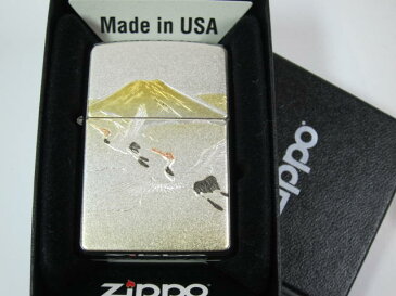 ジッポーライター: Zippo 電鋳板 【 鶴 富士 】 200FB デンチュウバン ▲ 富士山 ▲ // つる ふじ // ツル フジサン フジ山 ★綺麗!!★ 【あす楽対応】 【楽ギフ_包装】 【父の日】 【母の日】 【ジッポ】 【ジッポー】 【ライター】 【ダルマヤ】 送料無料 送料込