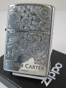 ジッポーライター：Zippo Simon Carter // サイモン カーター // ペイズリー フレーム SA SCP-018 エッチング 銀いぶし London イギリス ☆綺麗 ☆ 送料無料 【あす楽対応】 【楽ギフ_包装】 【母の日】 【父の日】 【ジッポ】 【ジッポー】 【ライター】 【ダルマヤ】