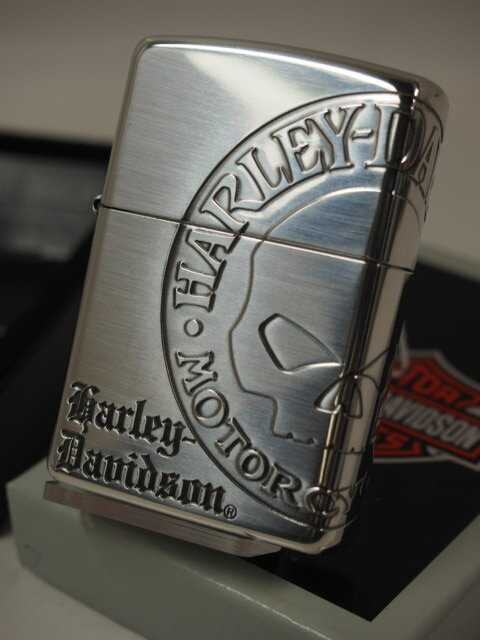 ハーレーダビットソンジッポ ジッポーライター： Zippo 【限定】 ハーレー //Harley Davidson// スカル ドクロ HDP-36 ☆4面加工☆ 銀燻し JP 日本限定製造モデル 《シルバー》 彫刻 ◆豪華!!◆ 送料無料 【あす楽対応】 【楽ギフ_包装】 【父の日】 【ジッポ】 【ジッポー】 【ライター】 【ダルマヤ】