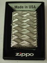 ジッポーライター： 絶版 Zippo ワイヤー デザイン //Wire Design// プラチナ エッチング 彫刻 200 【両面加工】 エッジリューター 2PT-RHO 格子 和柄 波 ウェーブ ★綺麗 ★ 【あす楽対応】 【楽ギフ_包装】 母の日 父の日 ジッポ 【ジッポー】 【ライター】 【ダルマヤ】