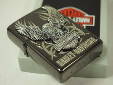 ジッポーライター： Zippo ハーレー 《ビックメタル》 イーグル //Harley Davidson// HDP-05 黒銀 JP 日本限定製造モデル ☆ブラック☆ 【smtb-TK】 送料無料 【楽ギフ_包装】 【ジッポ】 【ジッポー】 【ライター】 【ダルマヤ】