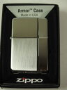 ジッポーライター: Zippo アーマー // スタンダード // 深堀彫刻 「 ミラー&サテン コンビ 」 市松 【両面加工】 シルバー Armor #162...