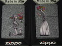 ペア zippo ジッポーライター： Zippo Lovely Bone ●ペア● スカル ペア // 花束 プロポーズ // ラヴァーズ レギュラー2個セット 《ドクロ》 USA 純正 #28987 Iron Stone ☆カワイイ☆ 【あす楽対応】 【楽ギフ_包装】 ジッポ ジッポー 【ライター】 【ダルマヤ】 送料無料 送料込