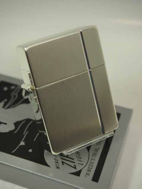 楽天Zippo Shop DARUMAYA：ダルマヤジッポーライター： Zippo 1935 レプリカ 『 MS コンビ 』//両面加工// ミラー＆サテン コンビネーション加工 ★パラジウム★ 3バレル 外ヒンジ ☆オシャレ!!☆ 【あす楽対応】 【楽ギフ_包装】 【父の日】 【ジッポ】 【ジッポー】 【ライター】 【ダルマヤ】 【人気商品】