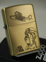 楽天Zippo Shop DARUMAYA：ダルマヤジッポーライター： Zippo 【 紅の豚 】 《 ポルコ ロッソ 》 顔 飛行機 真鍮古美 NZ-05 宮崎駿 スタジオ ジブリ アニメ ひこうき ★お洒落★ 送料無料 【楽ギフ_包装】 【ジッポ】 【ジッポー】 ライター ダルマヤ ギフト プレゼント ラッピング 人気商品