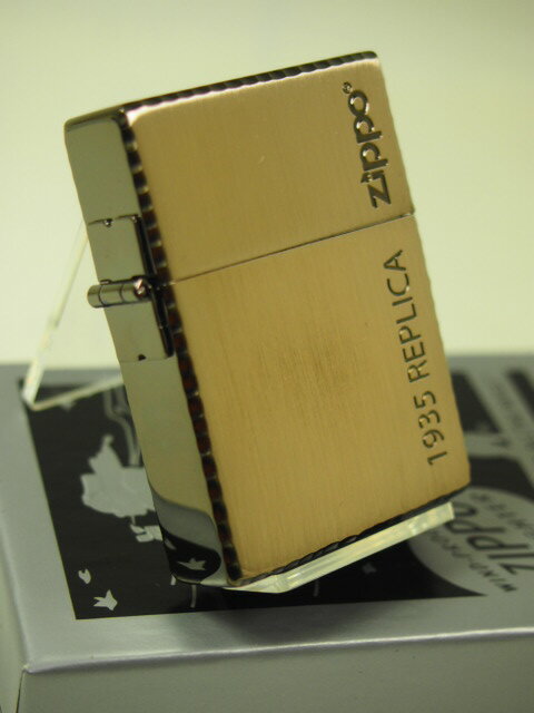 楽天Zippo Shop DARUMAYA：ダルマヤジッポーライター： Zippo 1935 レプリカ // シンプル ロゴ // NBN ★黒色★ 【 ブラックニッケル 】 3バレル 外ヒンジ ☆オシャレ!!☆ 【あす楽対応】 【楽ギフ_包装】 【父の日】 【ジッポ】 【ジッポー】 【ライター】 【ダルマヤ】 【人気商品】 送料無料 送料込