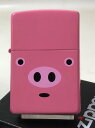 ジッポーライター： Zippo ブーブー 【両面加工】 豚 ぶた ブタ《ピンク＆桃色＆黒》 かわいい後姿 しっぽ ピッグ 動物 アニマル ★癒し★ 【あす楽対応】 【楽ギフ_包装】 【母の日】 【父の日】 【ジッポ】 【ジッポー】 【ライター】 【ダルマヤ】