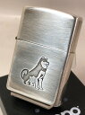 ジッポーライター: Zippo いぬ 犬 Dog 柴犬 シバイヌ しばいぬ 【エッチング 彫刻】 #200 シルバー 銀古美 わんわん ワンワン ドッグ ◆かわ...
