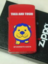 ジッポーライター: 絶版 Zippo タカ アンド トシ 吉本興業 【赤】 レッド ☆スリム☆ //癒し// // キャラクター // ♪綺麗!!♪ 【あす楽対...