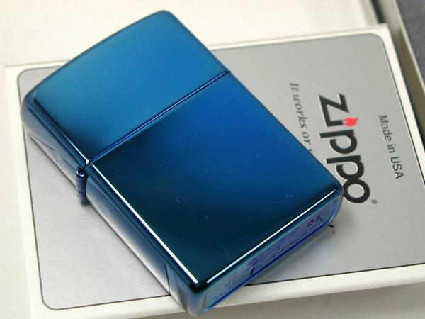 ジッポーライター： Zippo Sapphire サファイヤ ブルー #20446 【レギュラー】 純正 サファイア ♪おしゃれ!!♪ ★無地★ 【あす楽対応】 【楽ギフ_包装】 【ジッポ】 【ジッポー】 【ライター】 【ダルマヤ】 【人気商品】 ギフトプレゼント ラッピング 人気商品 送料無料 auc-darumaya-10017939 Zippo Shop DARUMAYA:ダルマヤ サンプル画像3