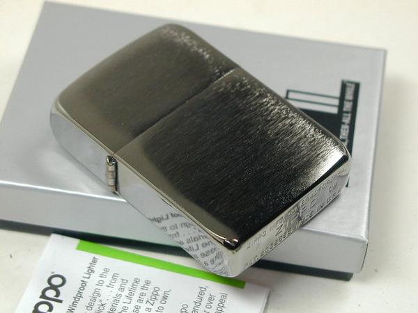 ジッポーライター： Zippo 1941 ブラックアイス  ＃24096 //プレーン// 黒  ♪クリア!!♪ ★無地★       