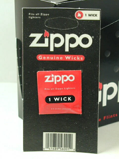 ジッポー芯： 純正 Zippo ウイック 《しん》 シン 『115mm』 ウィック 芯 1本 （1パック）       