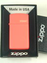 ジッポーライター： Zippo オレンジマット 【無地】 スリム 1631ZL 『ロゴあり』 みかん色 オレンジ マット ☆カワイイ ☆ 【あす楽対応】 【楽ギフ_包装】 【YDKG-tk】 【ジッポ】 【ジッポー】 【ライター】 【ダルマヤ】 【人気商品】