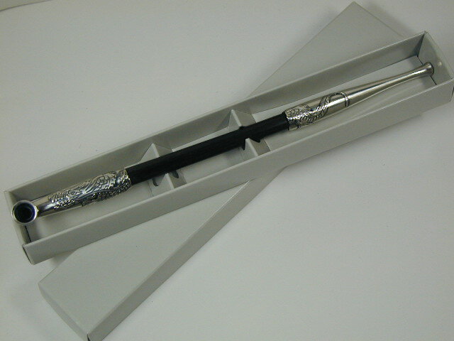 日本製 ◆手造り◆ 浅草煙管 キセル 【登り龍】 七寸 //竜 銀鍍金 彫刻入// 昇り竜 シルバー 銀色 リュウ/りゅう ◇粋!!◇ メンズ たばこ 喫煙具 ...