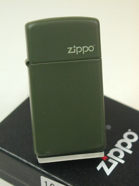 楽天Zippo Shop DARUMAYA：ダルマヤジッポーライター： Zippo グリーンマット 【無地】 スリム #1627ZL 『ロゴあり』 緑色 みどり グリーン マット ☆カワイイ!!☆ 【あす楽対応】 【楽ギフ_包装】 【YDKG-tk】 【ジッポ】 【ジッポー】 【ライター】 【ダルマヤ】 【人気所品】 ギフト プレゼント ラッピング