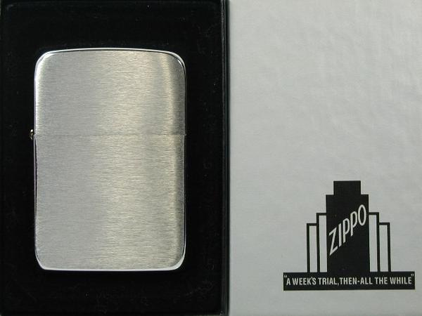 ジッポーライター： Zippo 1941A レプリカ //ブラッシュクローム// 【プレーン】 レギュラー 純正 《シルバー/銀色》 ★無地★ 【あす楽..