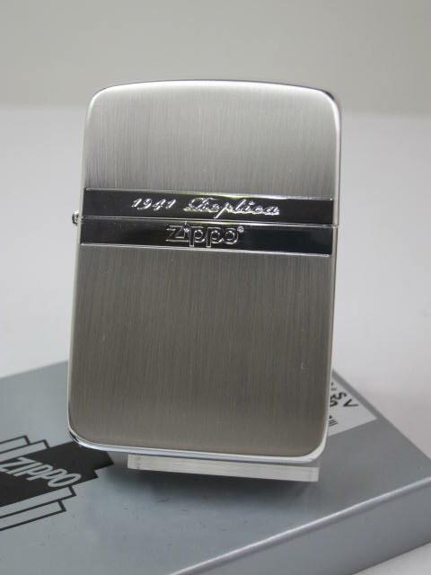 楽天Zippo Shop DARUMAYA：ダルマヤジッポーライター： Zippo 1941 レプリカ // ミラーライン // SV ★銀仕上げ★ 【 シルバー 】 レギュラー 復刻 mirror Line ★お洒落!!★ 【あす楽対応】 【楽ギフ_包装】 【父の日】 【ジッポ】 【ジッポー】 【ライター】 【ダルマヤ】 【人気商品】 送料無料 送料込